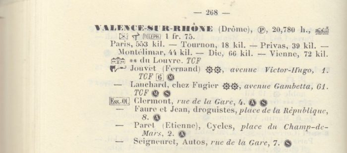 guide_michelin_1900_rouge_edition_biendum_pneus_valence_rhone_drome_bertollo_jean_francois