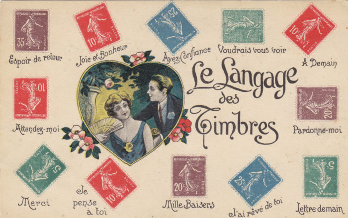 carte-postale_timbre_langage_collage_amour_tendresse_courrier_poste_semeuse_roty