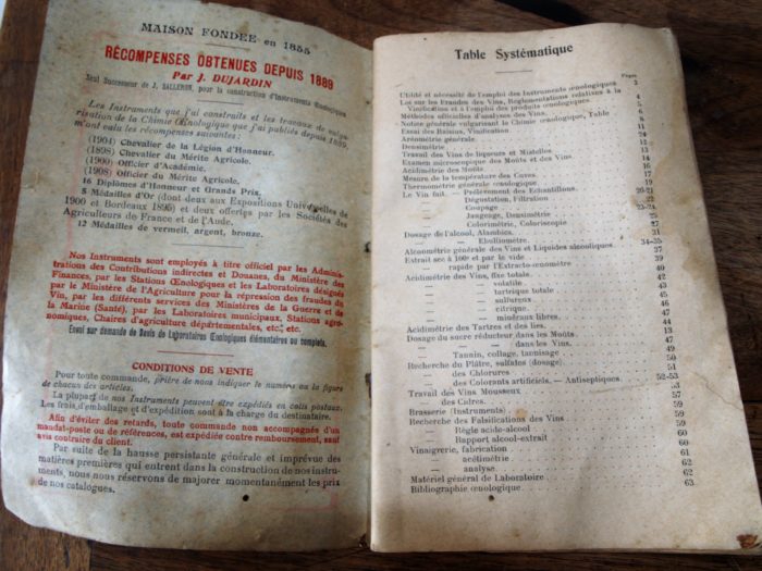 Alambic - Alambic Salleron - Dujardin Salleron - œnologie - oenologie -  extraction de l'alcool - Dosage de l'alcool dans le vin - alcoomètre - Le  Compendium