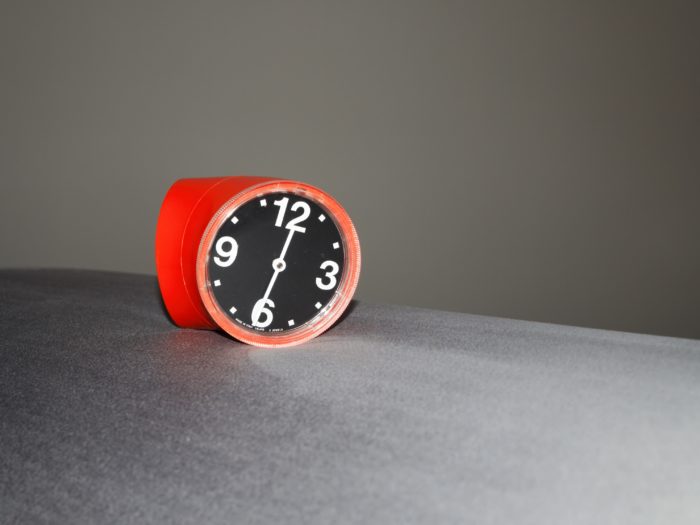 horloge_table_pio_manzu_cronotime_orange_fiat_designer_1966