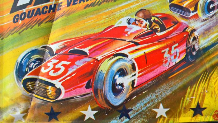 boite_metal_fer_gouache_voiture_course_vintage_serigaphie_peinture_couleur_aquarelle_1960