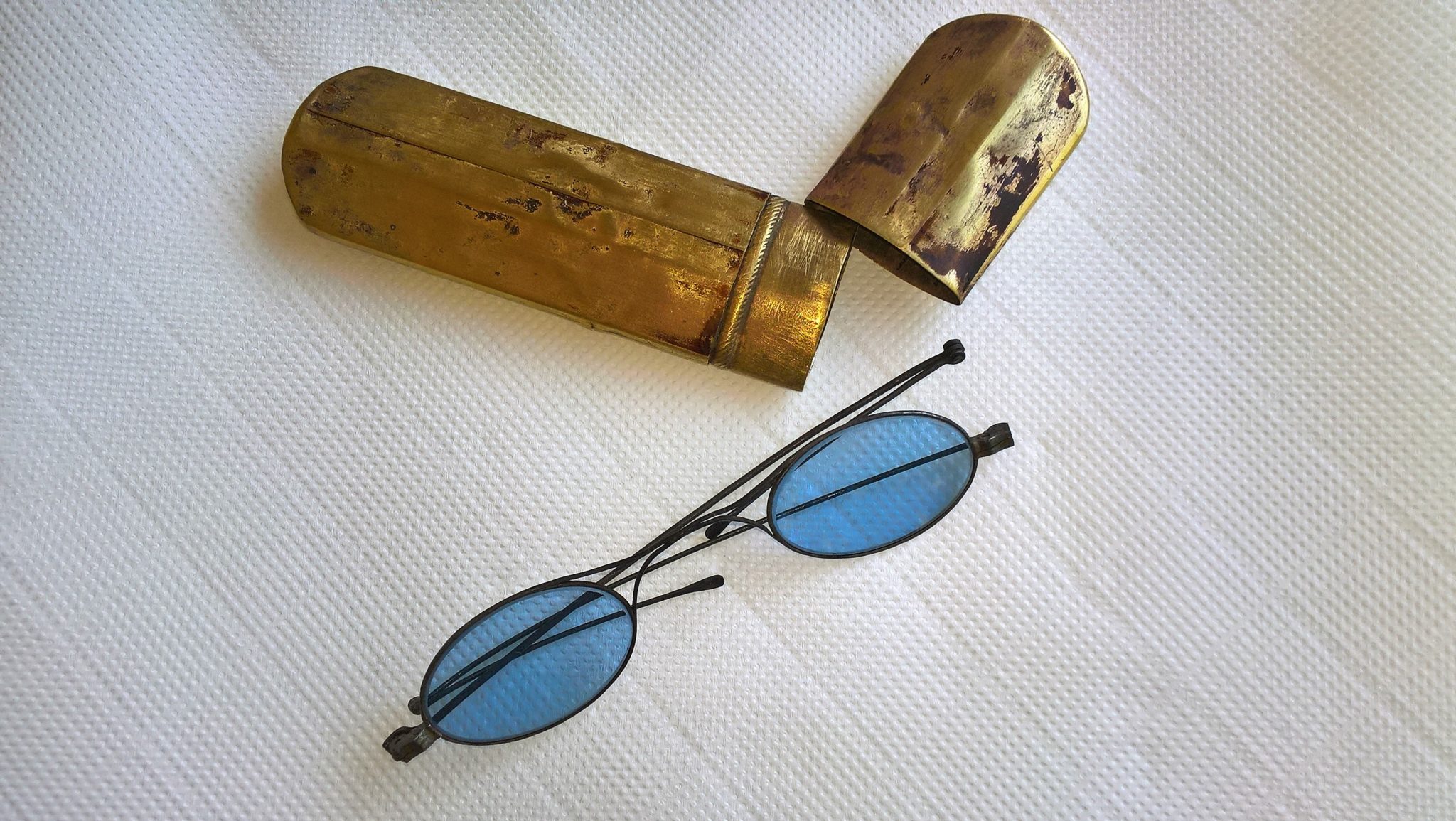 Paire de cendriers bleus (2) - Verre
